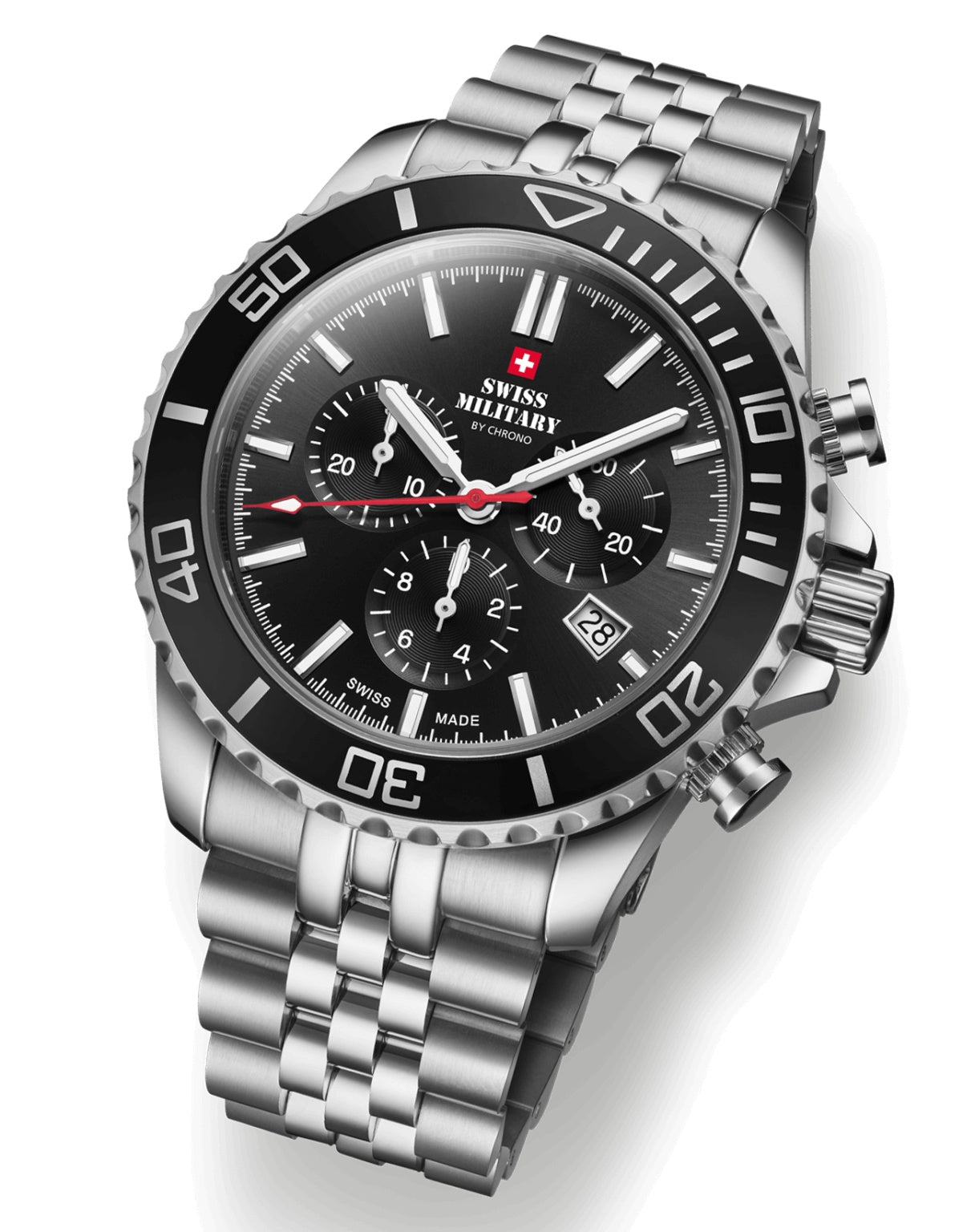 Swiss Military Swiss Made Sports Chronograph Quartz Gents Watch - SM34103.01