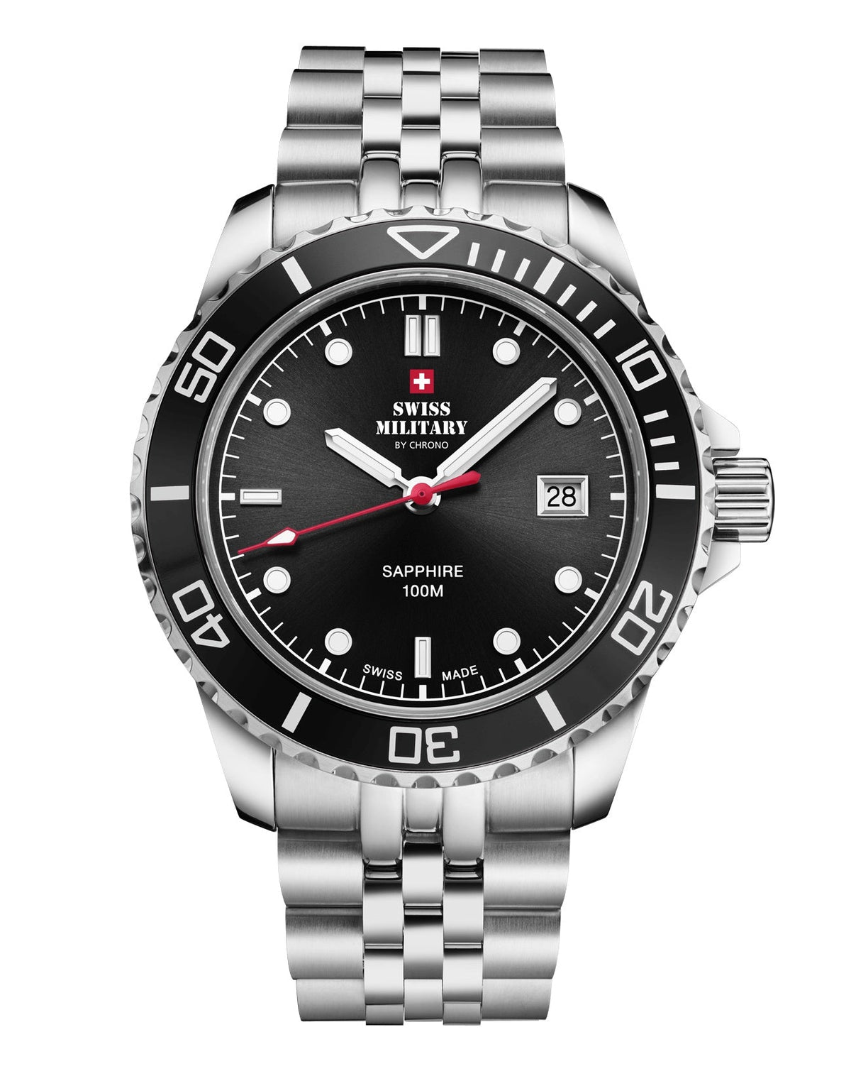 Swiss Military By Chrono Swiss Made Sports Quartz Gents Watch 42mm SM34109.01