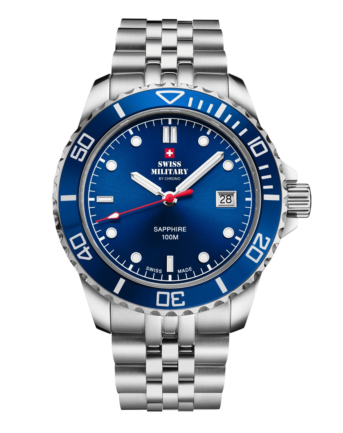 Swiss Military By Chrono Swiss Made Sports Quartz Gents Watch 42mm SM34109.02