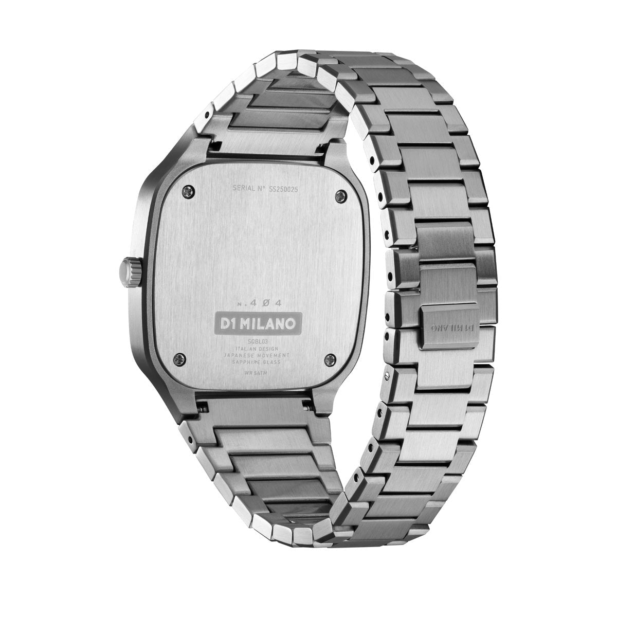 D1 Milano SQUARE Quartz Grey Dial Analog Watch For - Gents SQBJ10