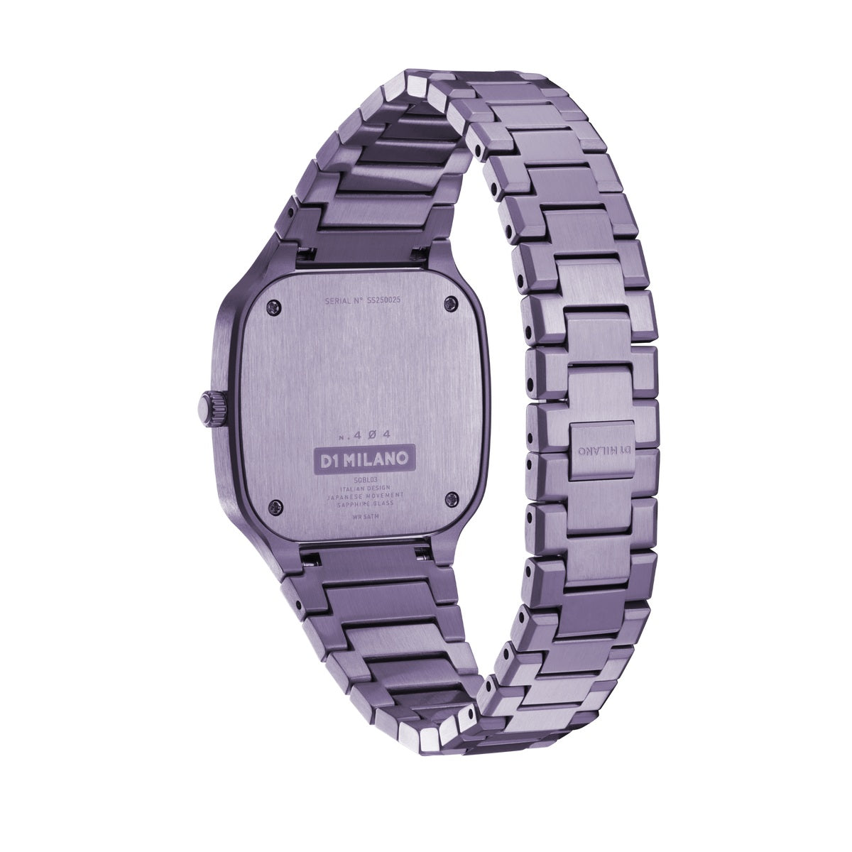 D1 Milano SQUARE Quartz Purple Dial Analog Watch For - Ladies SQBL02