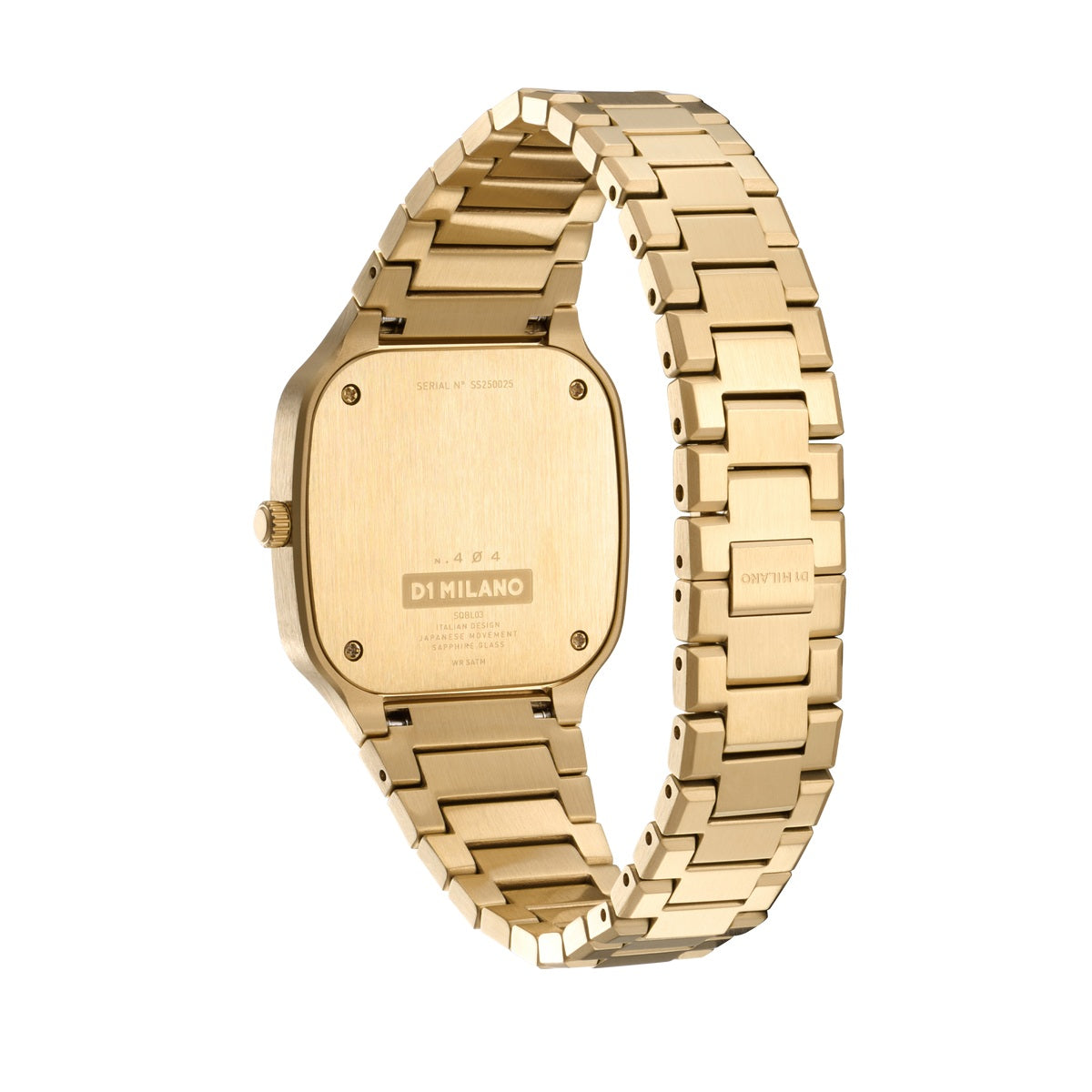 D1 Milano SQUARE Quartz Gold Dial Analog Watch For - Ladies SQBL03