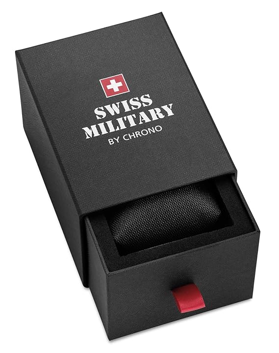 Swiss Military Swiss Made Quartz Black Dial Watch for Men - SM34095.01