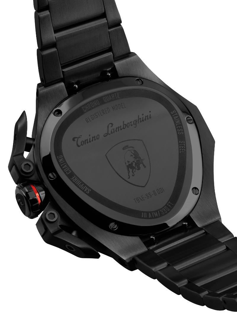 Tonino Lamborghini Spyder X Black With Embossed Honeycomb Pattern Watch For Men - TL9XA-B