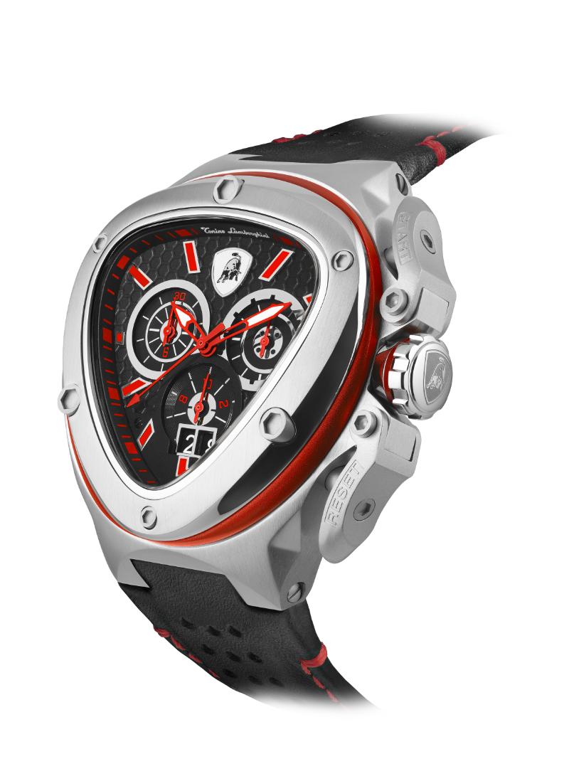 Tonino Lamborghini Spyder X Black With Embossed Honeycomb Pattern Watch For Men - TL9XA-SS