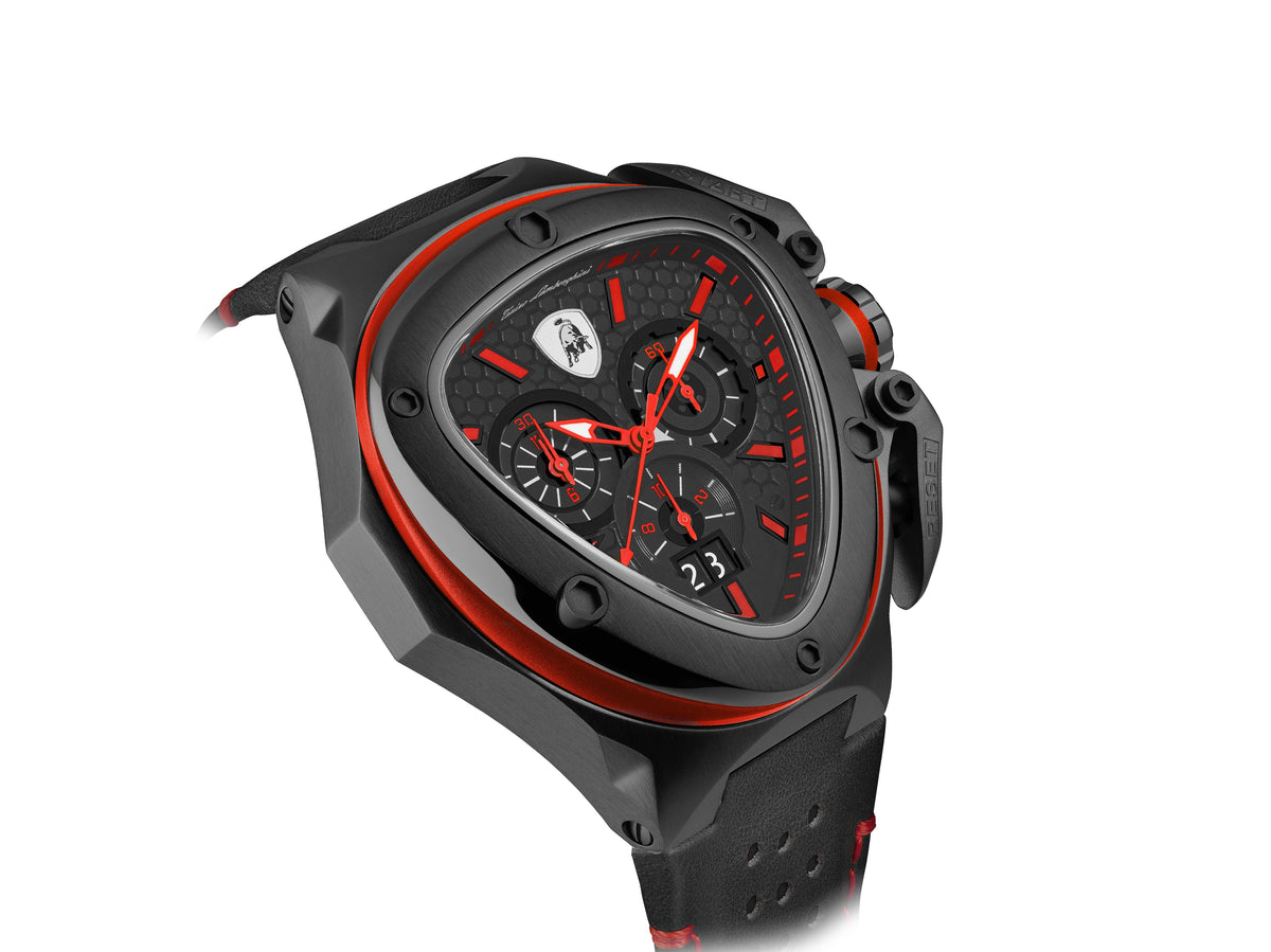 Tonino Lamborghini Spyder Quartz Black Dial Analog Watch For Gents - TL9XA