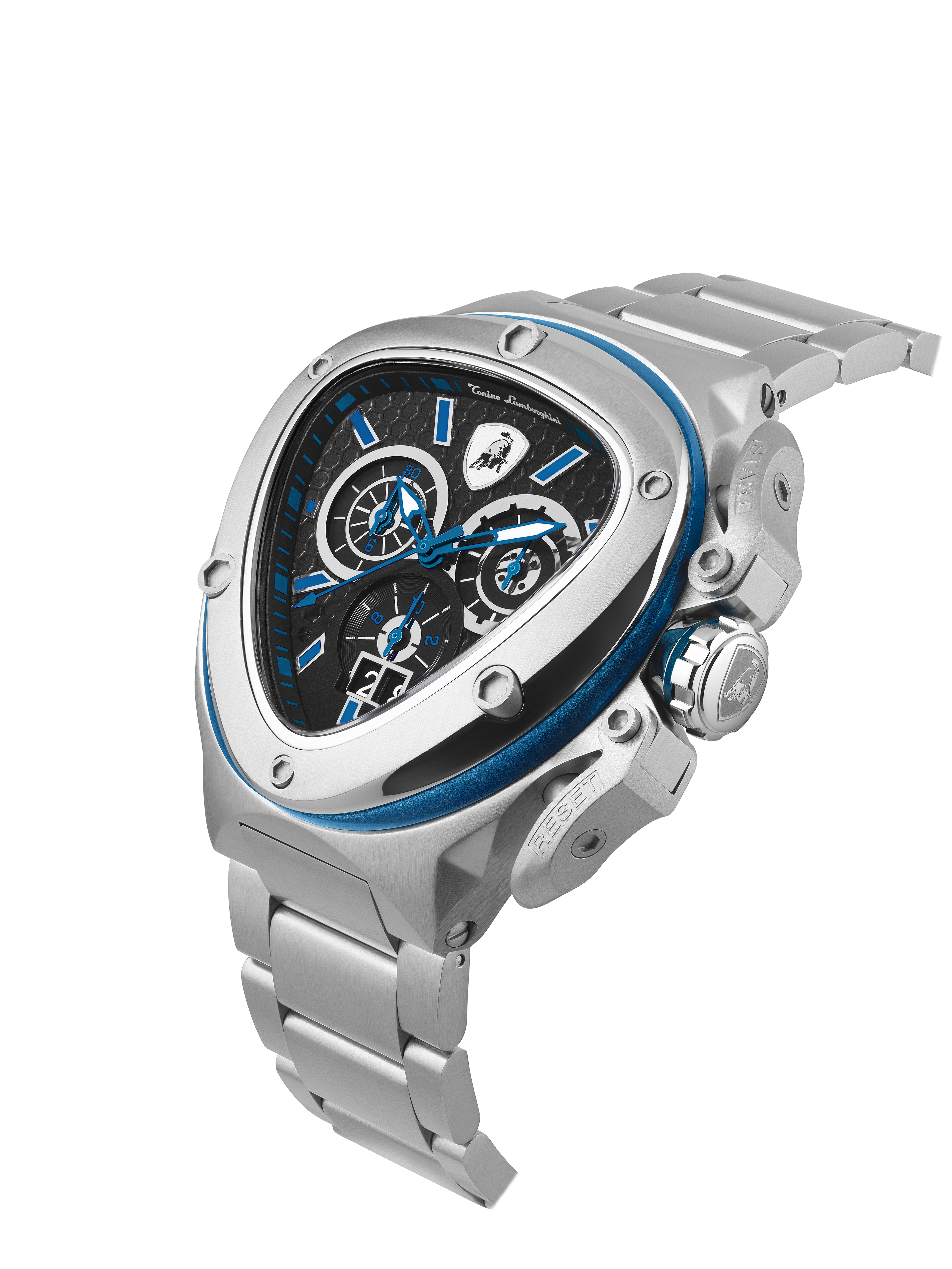 Tonino Lamborghini Spyder X Black With Embossed Honeycomb Pattern Watch For Men - TL9XC-SS-B