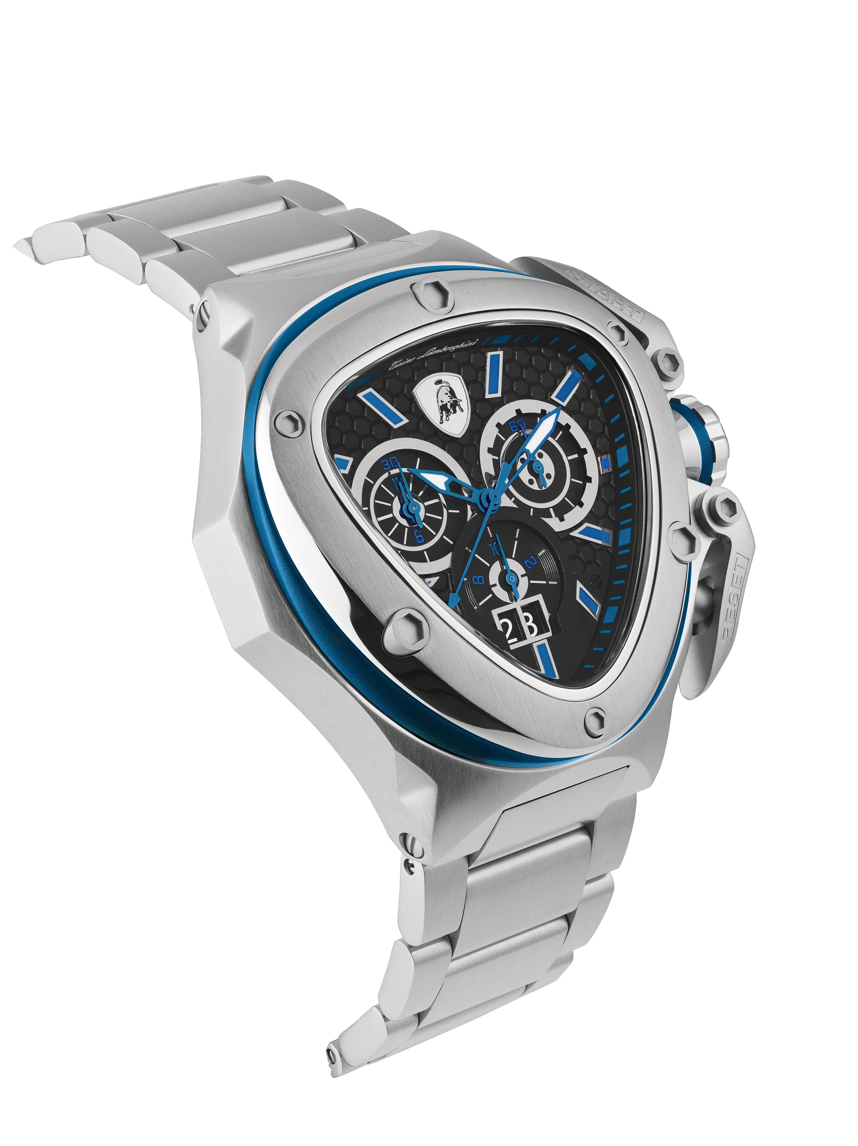 Tonino Lamborghini Spyder X Black With Embossed Honeycomb Pattern Watch For Men - TL9XC-SS-B