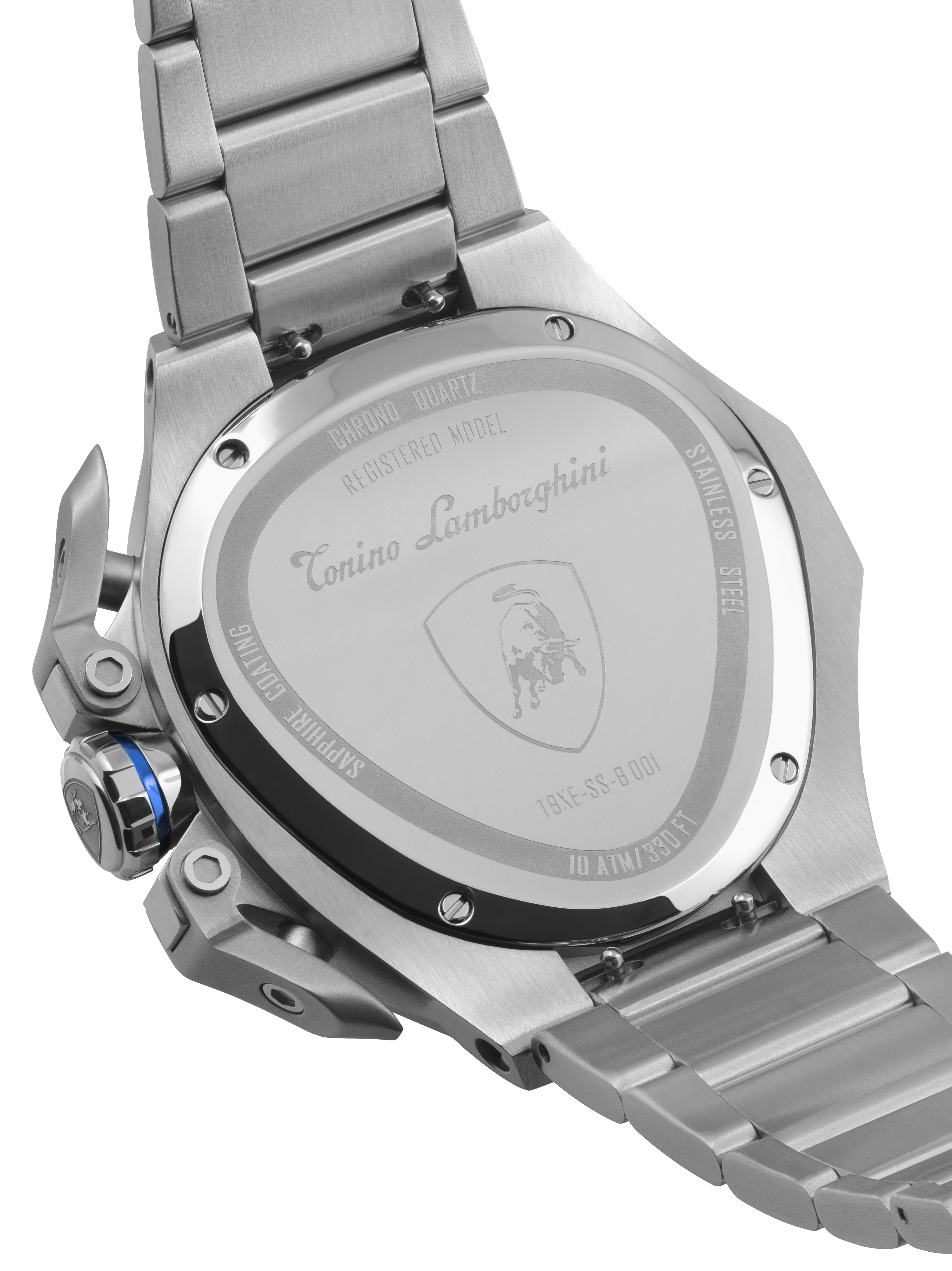 Tonino Lamborghini Spyder X Black With Embossed Honeycomb Pattern Watch For Men - TL9XC-SS-B