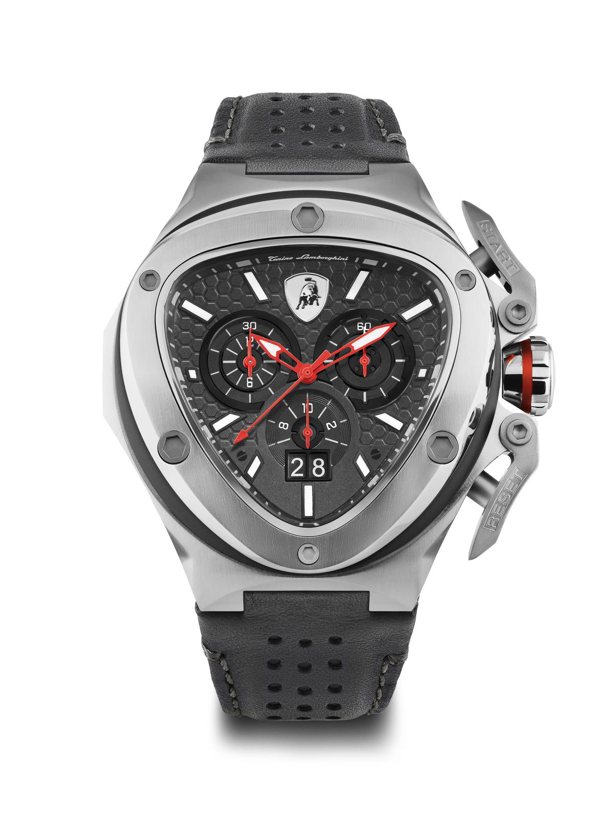 Tonino Lamborghini Spyder Quartz Black Dial Analog Watch For Gents - TL9XD-SS