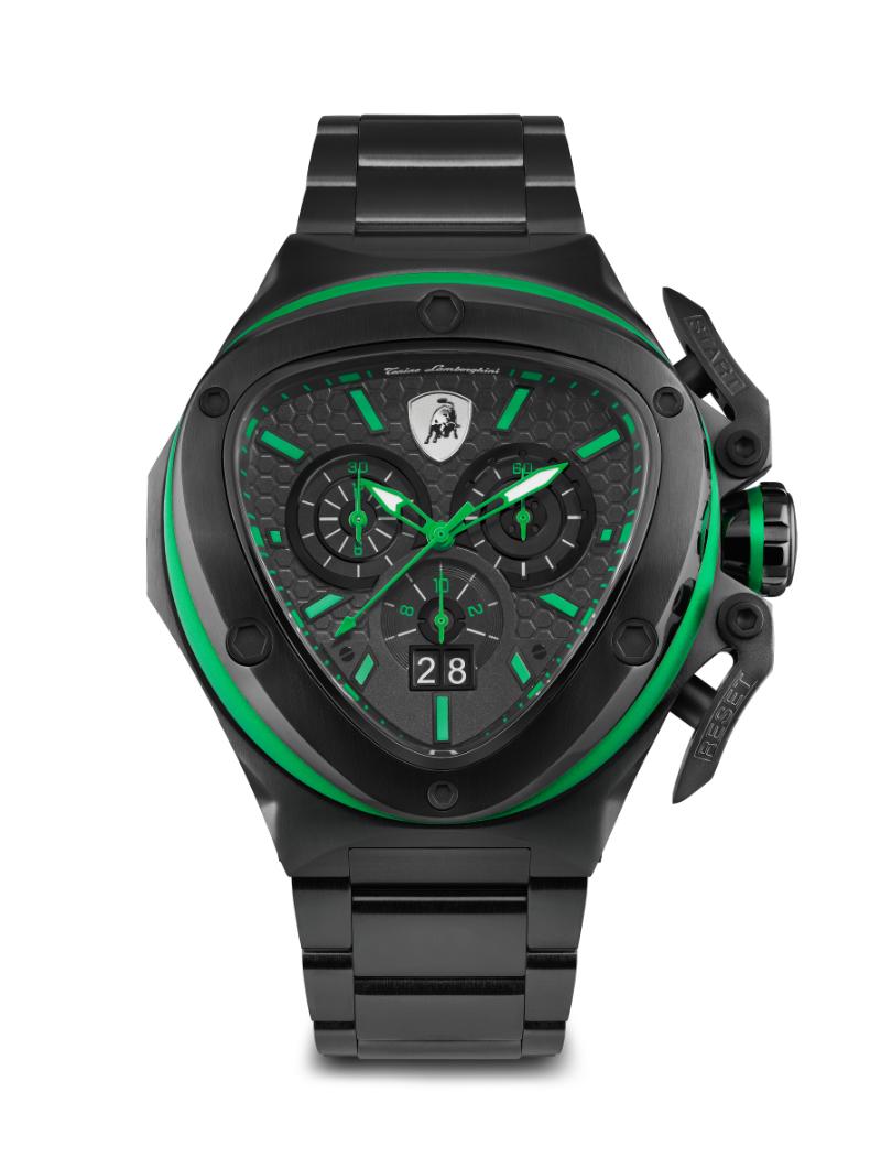 Tonino Lamborghini Spyder Quartz Black Dial Analog Watch For Gents - TL9XF-B