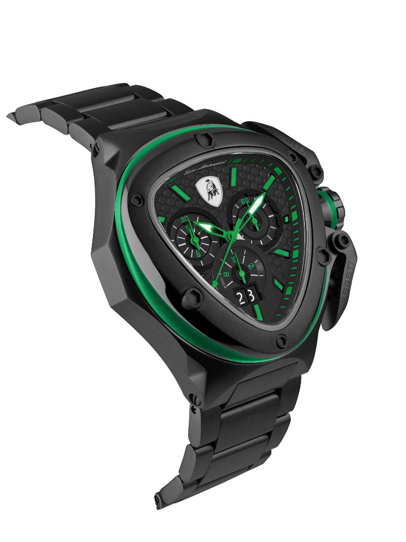 Tonino Lamborghini Spyder Quartz Black Dial Analog Watch For Gents - TL9XF-B