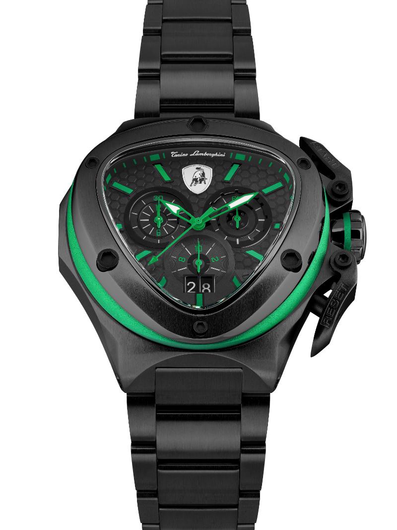 Tonino Lamborghini Spyder Quartz Black Dial Analog Watch For Gents - TL9XF-B