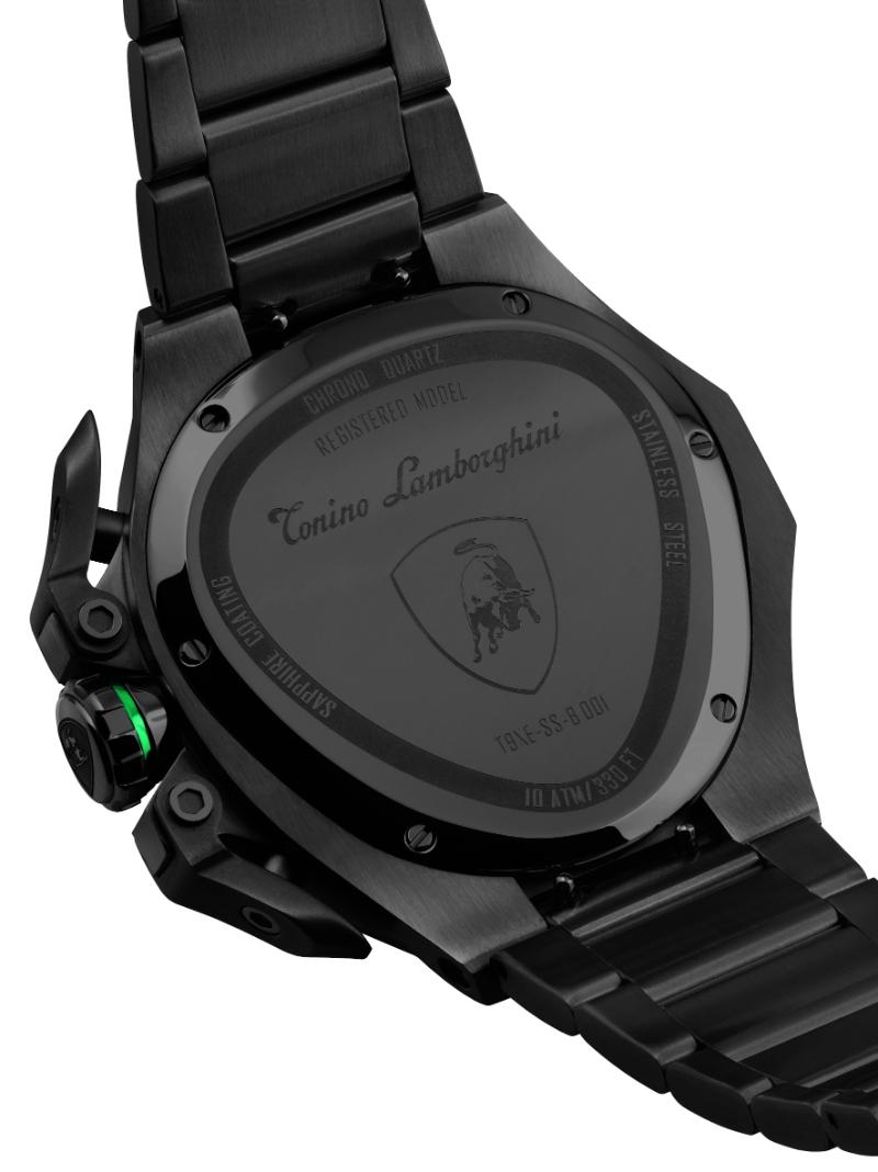 Tonino Lamborghini Spyder X Black With Embossed Honeycomb Pattern Watch For Men - TL9XF-B