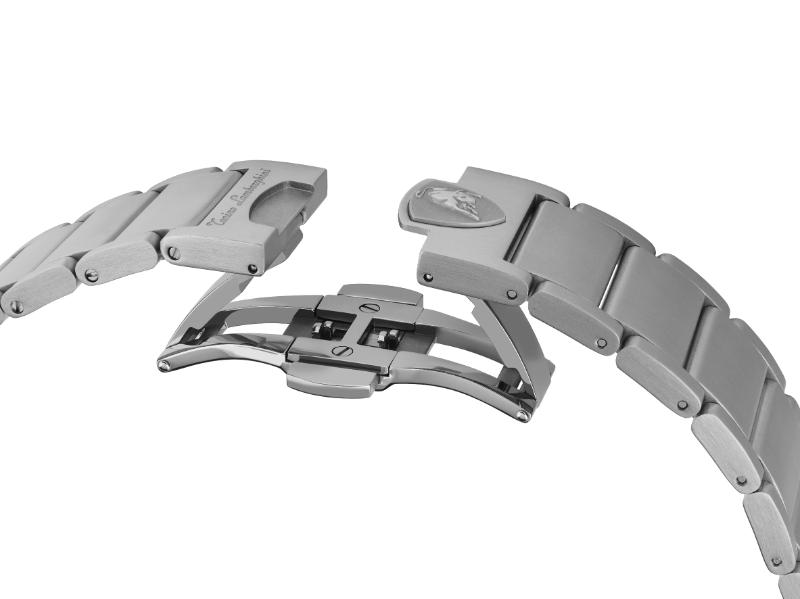 Tonino Lamborghini Spyder Quartz Black Dial Analog Watch For Gents - TL9XF-SS-B