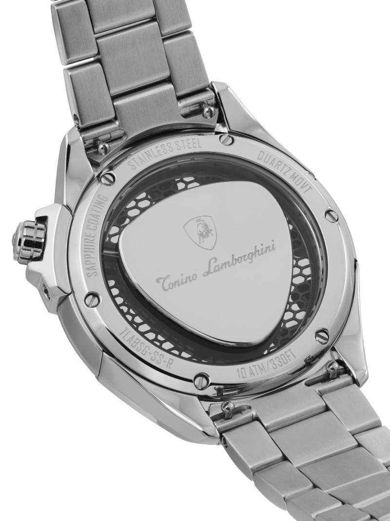 Tonino Lamborghini SHOCK ABS Black With Luminova on hands and Indexes Dial Watch For Men - TLABSR-SS-B