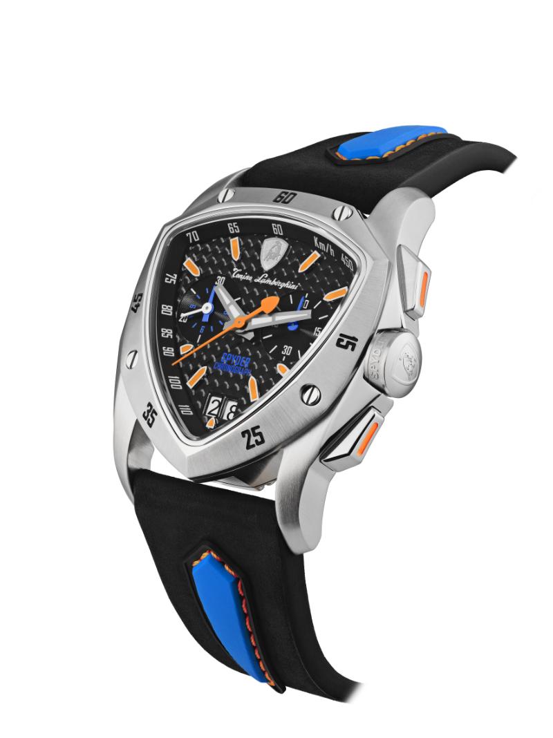 Tonino Lamborghini Swiss Made Spyder Quartz Black Dial Analog Watch For Gents - TLF-A13-4