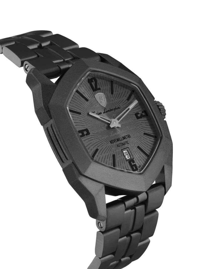 Tonino Lamborghini Novemillimetri Grey With Patterned and Laquered dial Watch For Men - TLF-T08-1-B