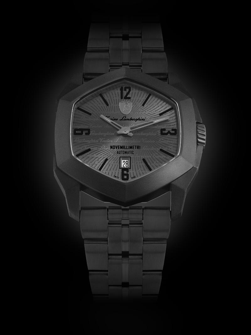 Tonino Lamborghini Novemillimetri Grey With Patterned and Laquered dial Watch For Men - TLF-T08-1-B