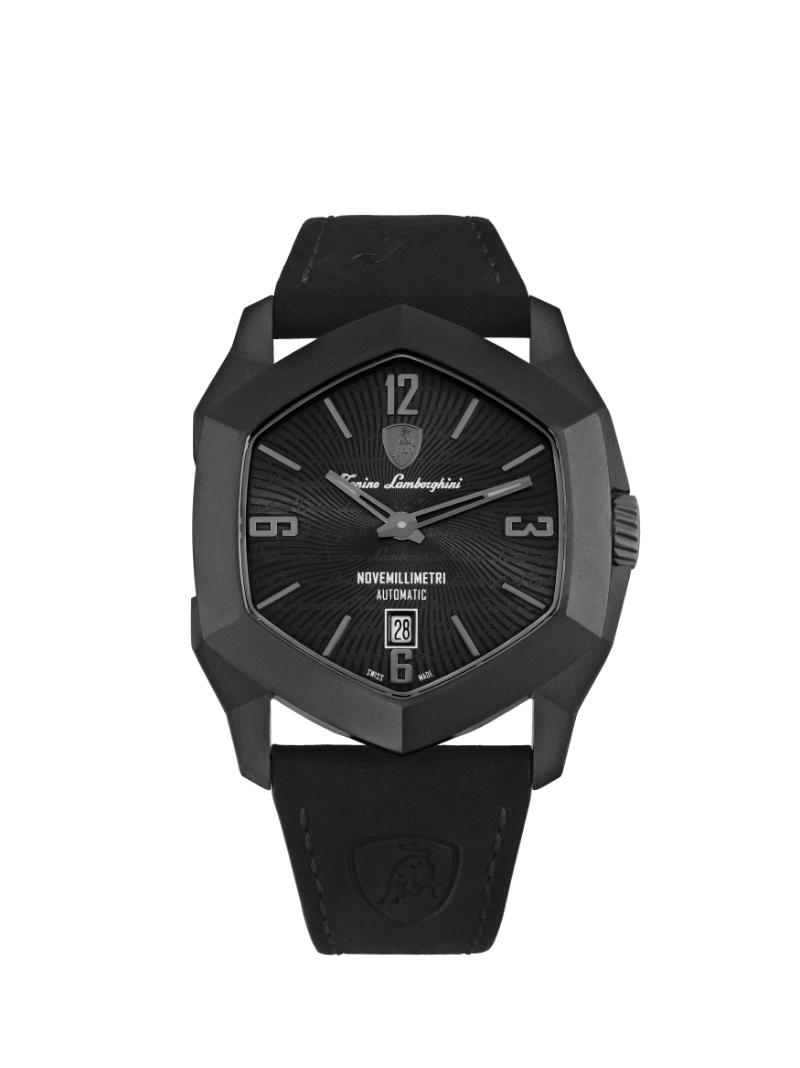 Tonino Lamborghini Swiss Made Novemillimetri Automatic Black Dial Analog Watch For Gents - TLF-T08-2