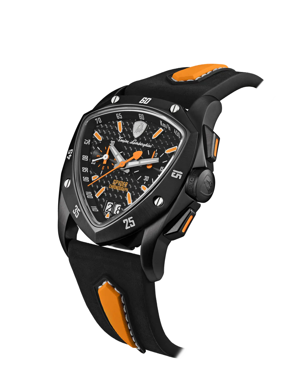 Tonino Lamborghini New Spyder Black With Superluminova on hours & minute hands Dial Watch For Men - TLF-A13-6