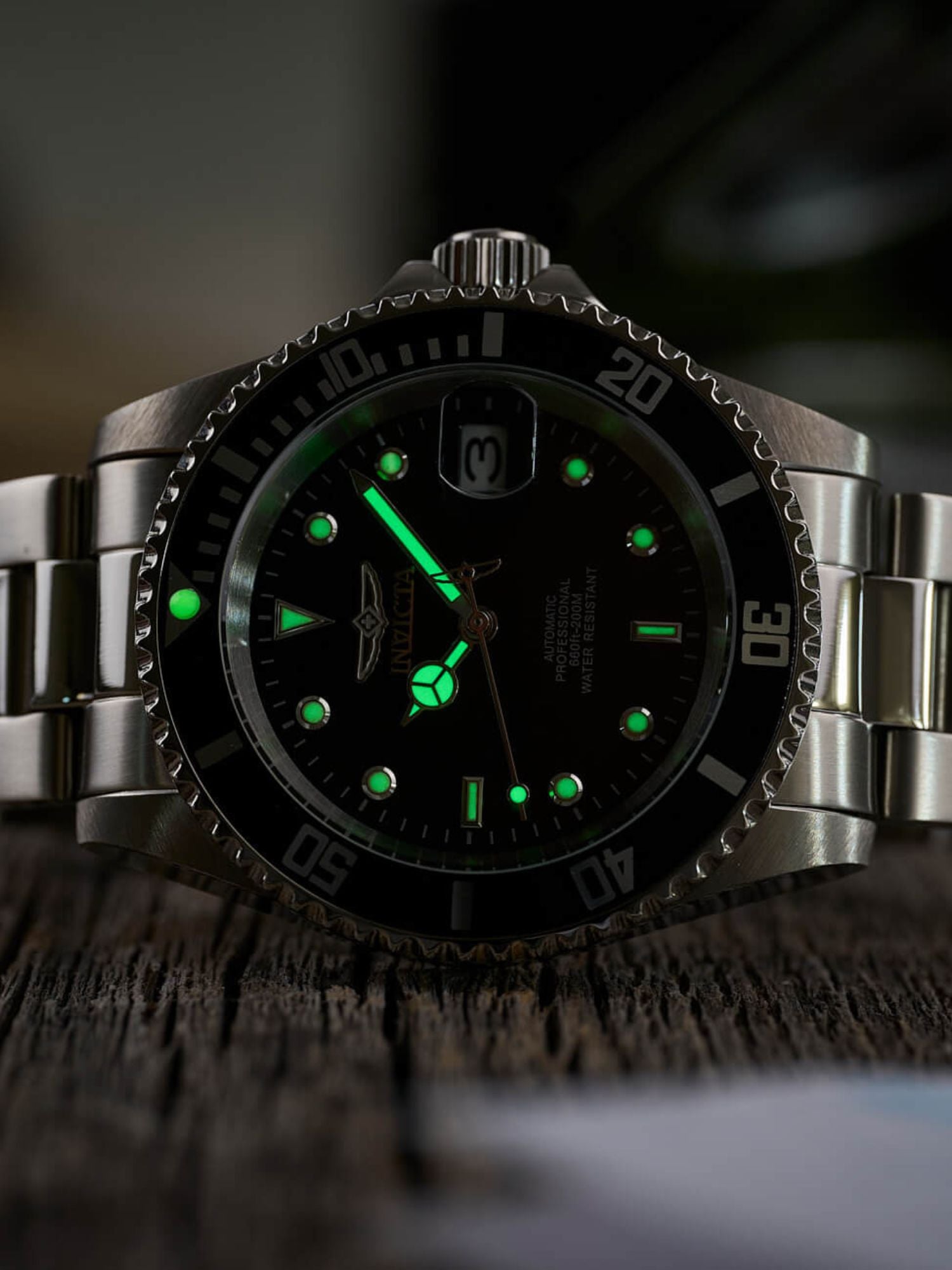 Invicta Pro-Diver Analog Black Dial Men&