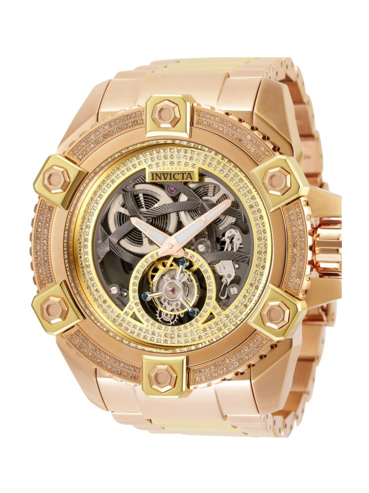 Invicta Swiss Quartz Analog Mulitcolor Dial Mens Watch - 0382