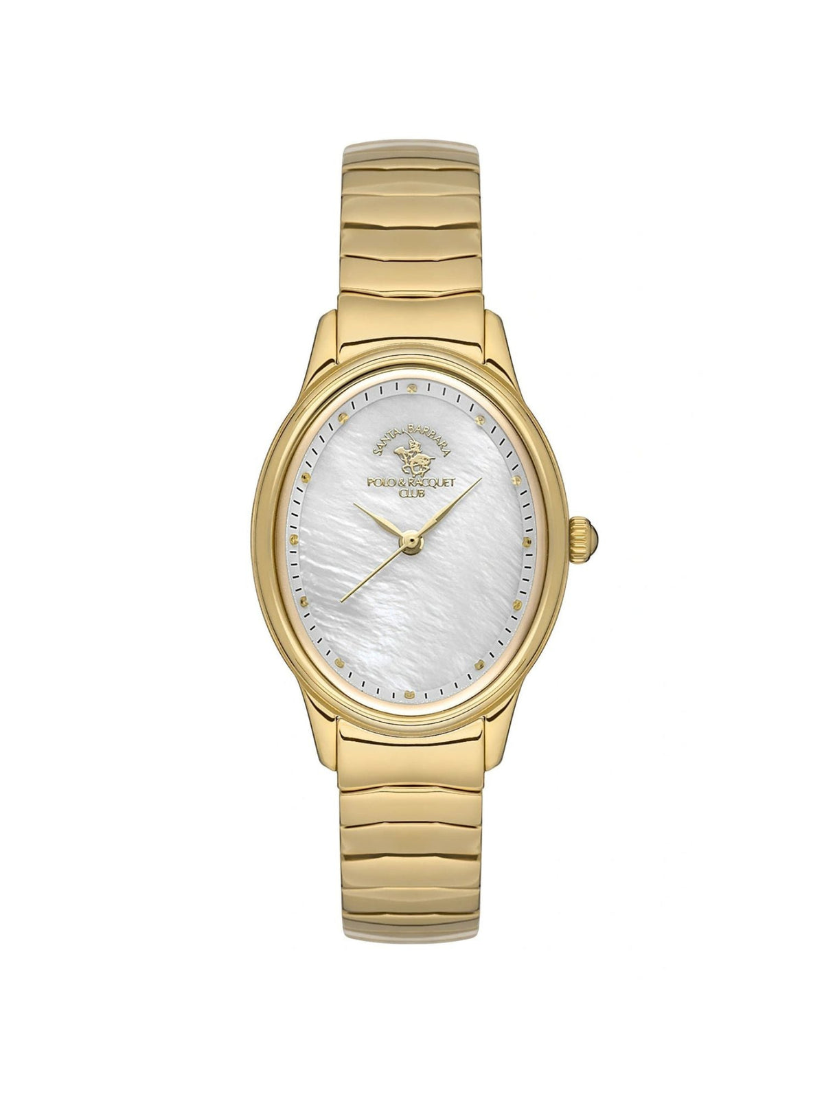 Santa Barbara Polo & Racquet Club Quart Silver Dial Analog Watch For - Women SB.1.10568-2