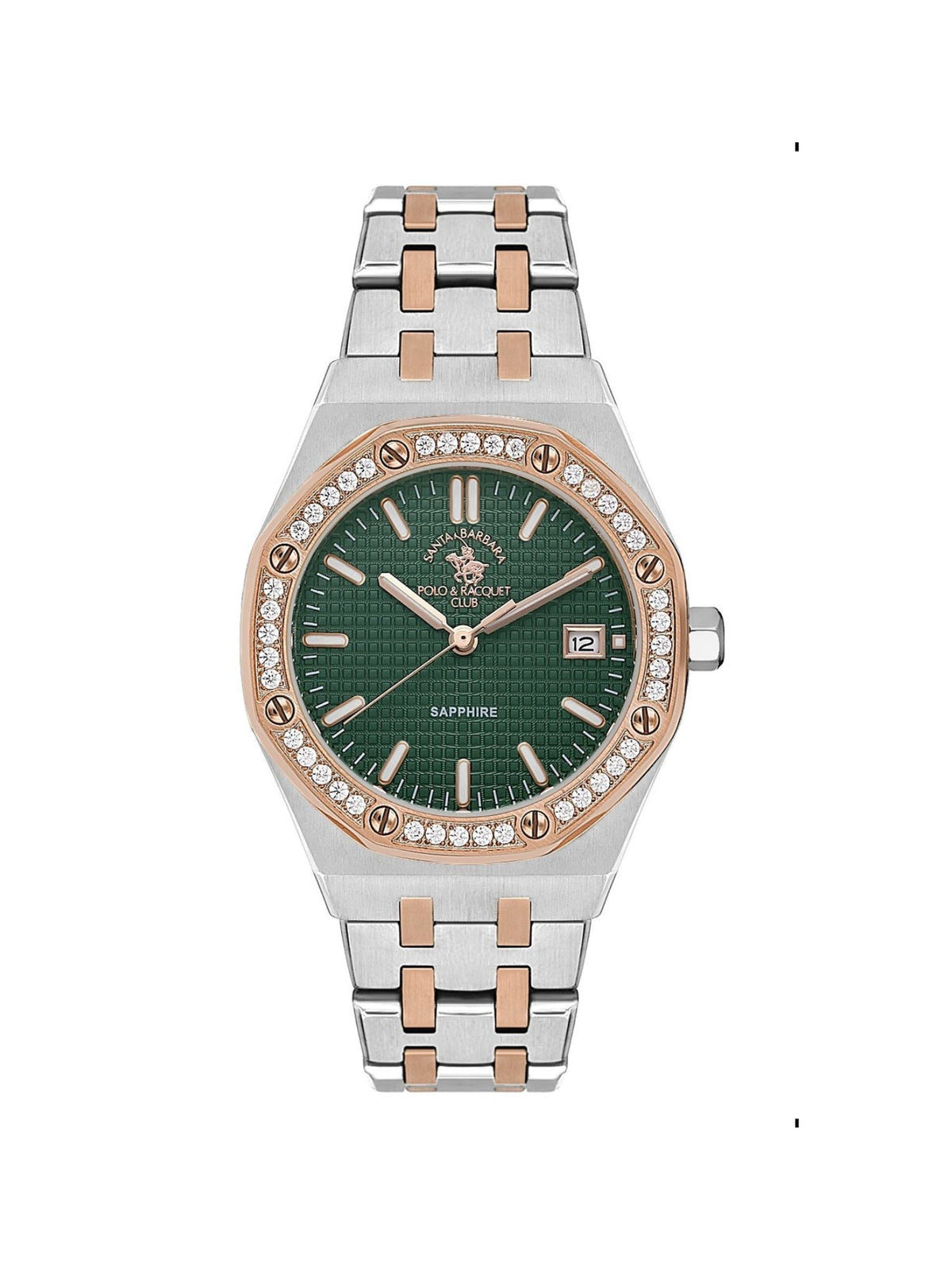 Santa Barbara Polo & Racquet Club Quart Green Dial Analog Watch For - Women SB.1.10554-6
