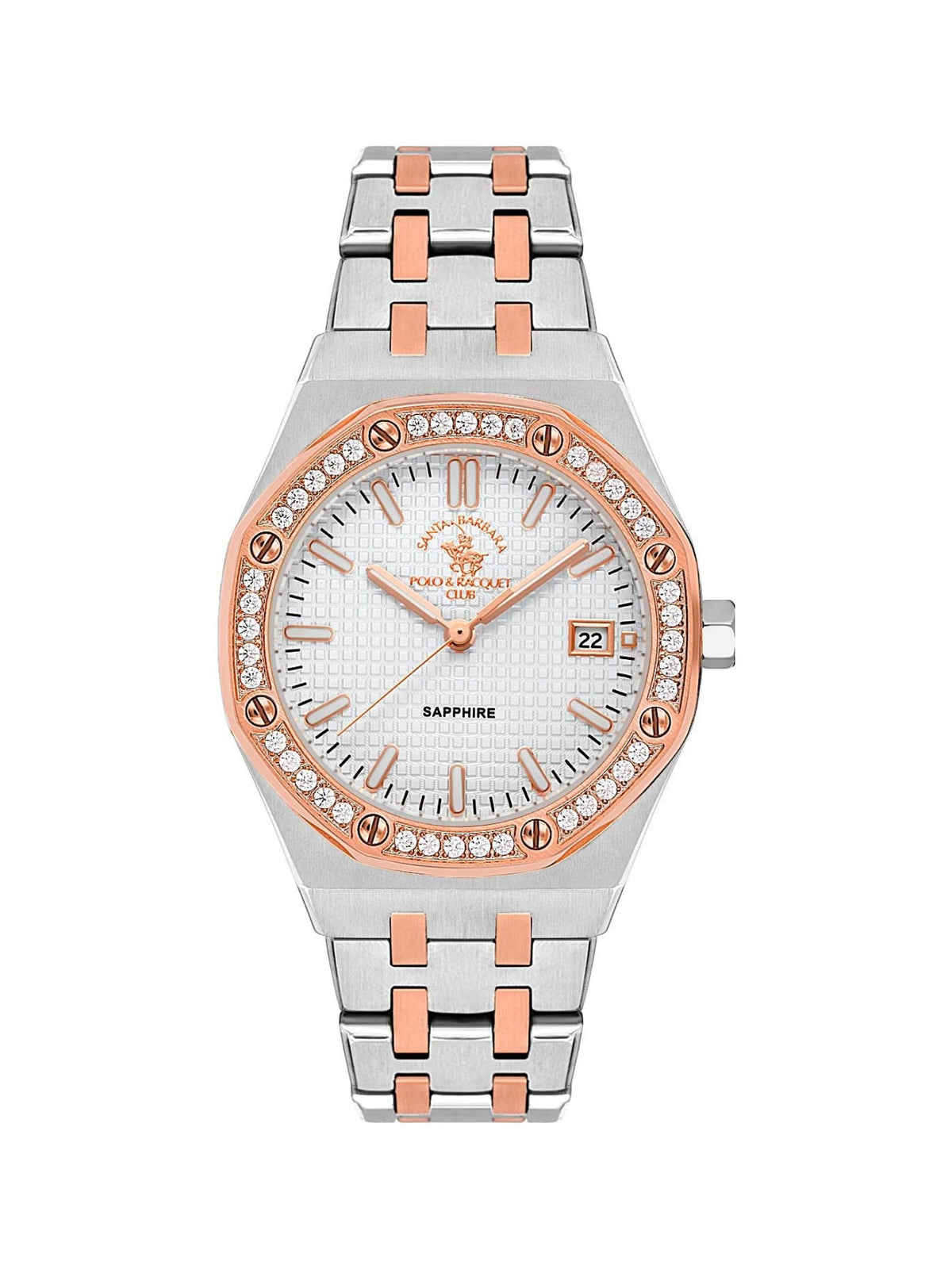 Santa Barbara Polo & Racquet Club Quart Silver Dial Analog Watch For - Women SB.1.10554-5