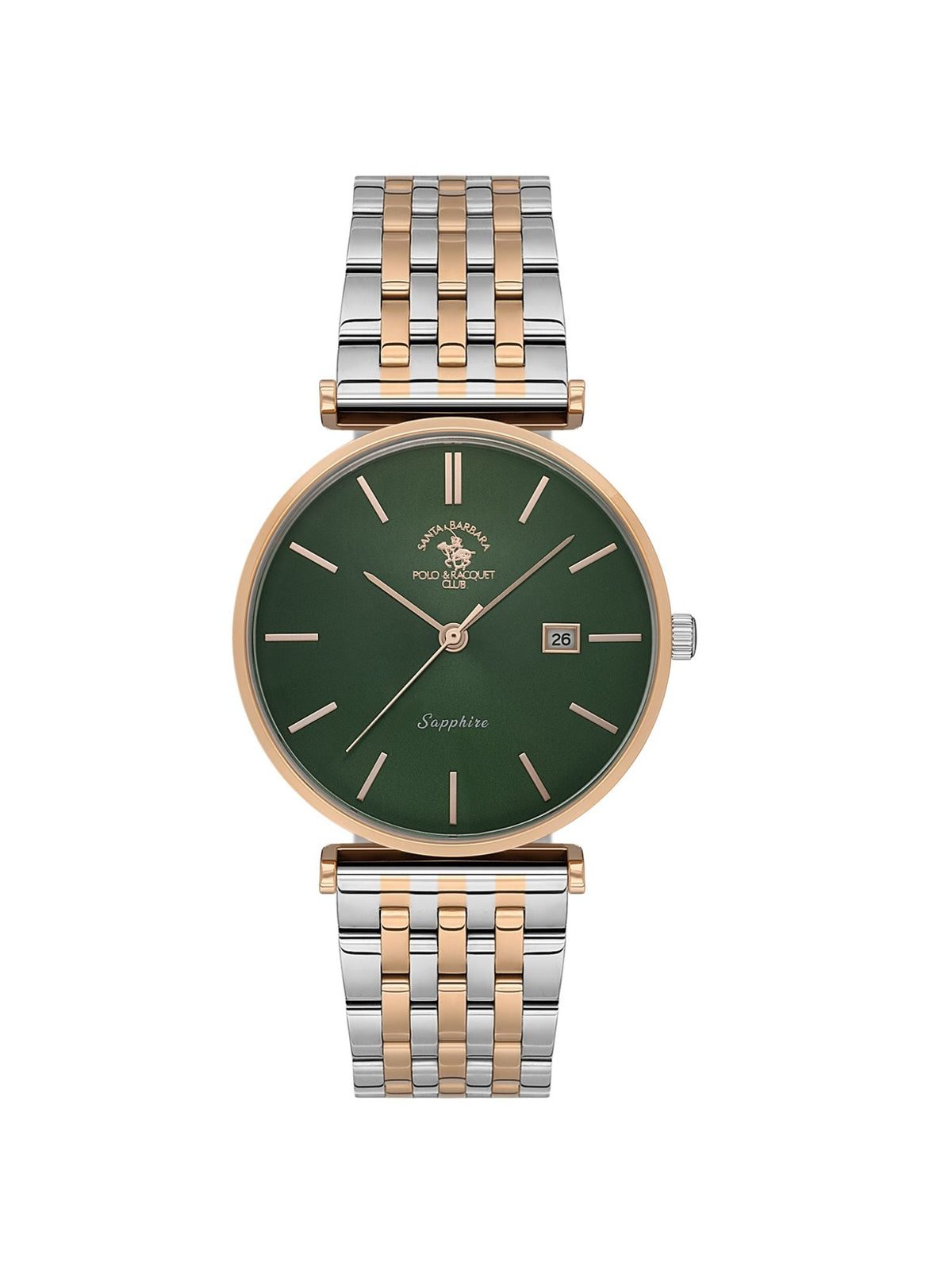 Santa Barbara Polo & Racquet Club Quart Green Dial Analog Watch For - Men SB.1.10570-5