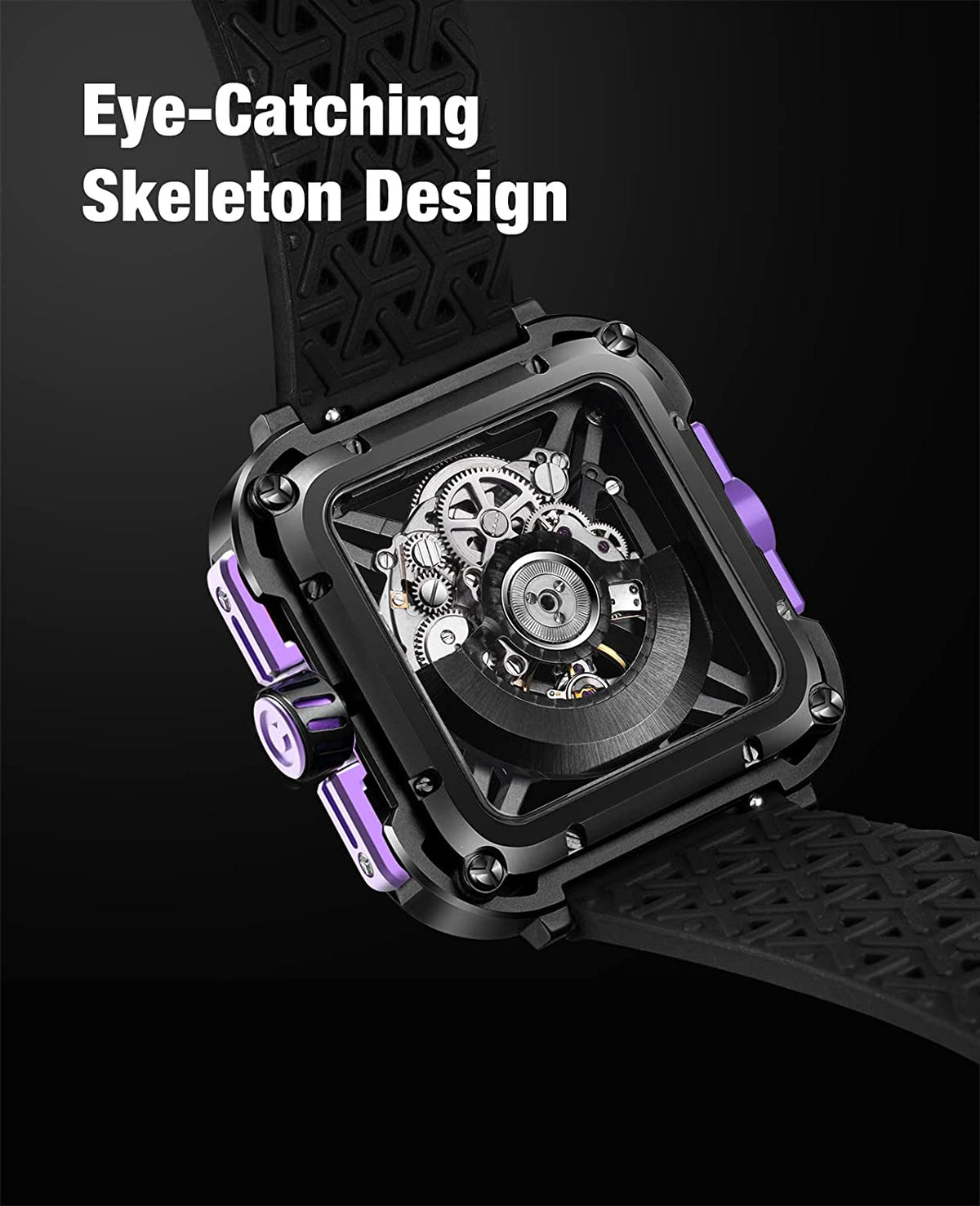 CIGA DESIGN Automatic Watch for Gents With Additional Strap - X011-BLPL-W25BK