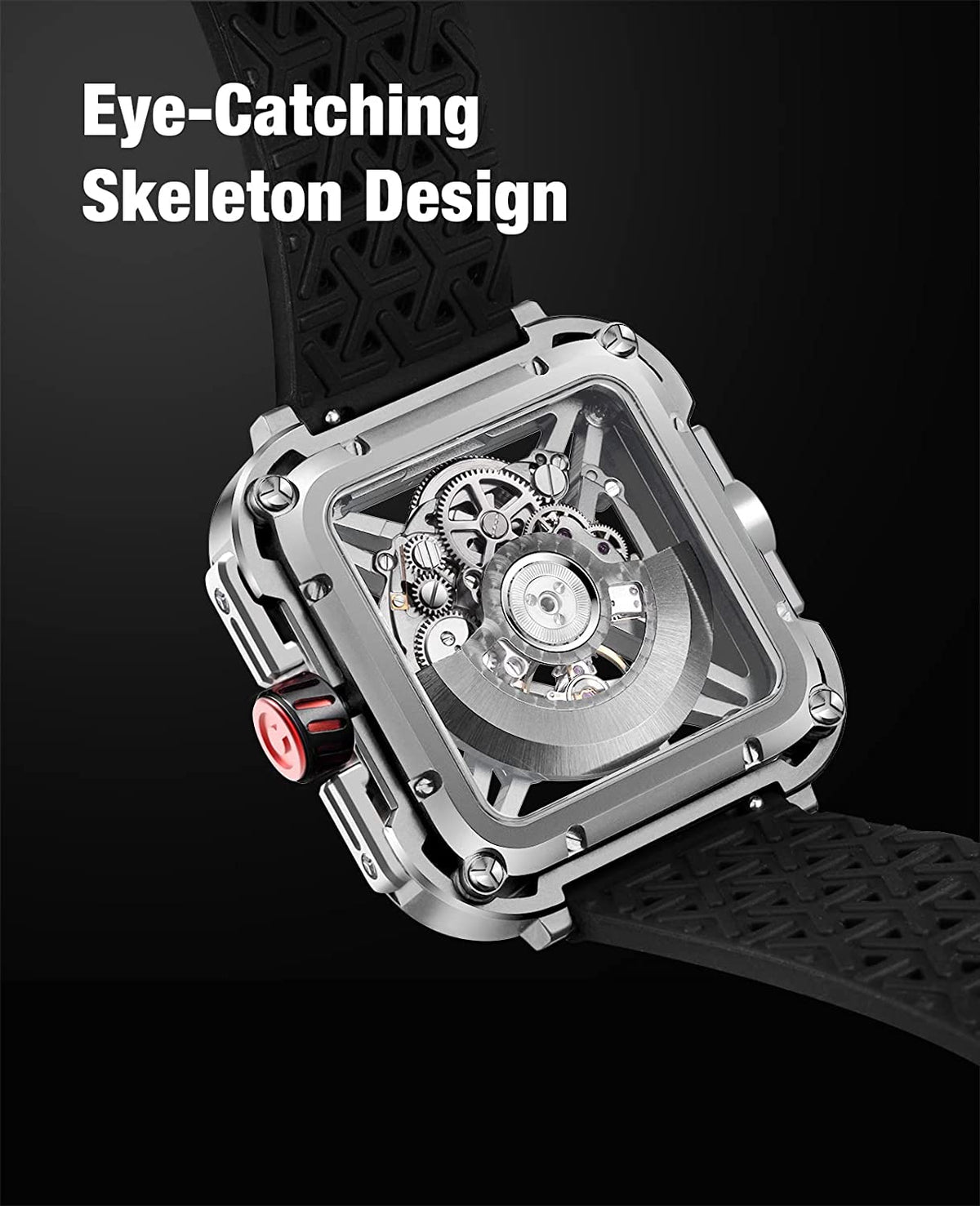 CIGA DESIGN Automatic Watch for Gents With Additional Strap - X011-SISI-W25BK