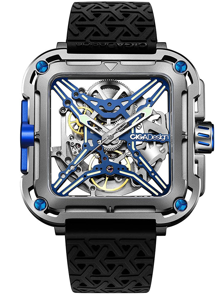 CIGA DESIGN Automatic Watch for Gents With Additional Strap - X021-TIBU-W25BK