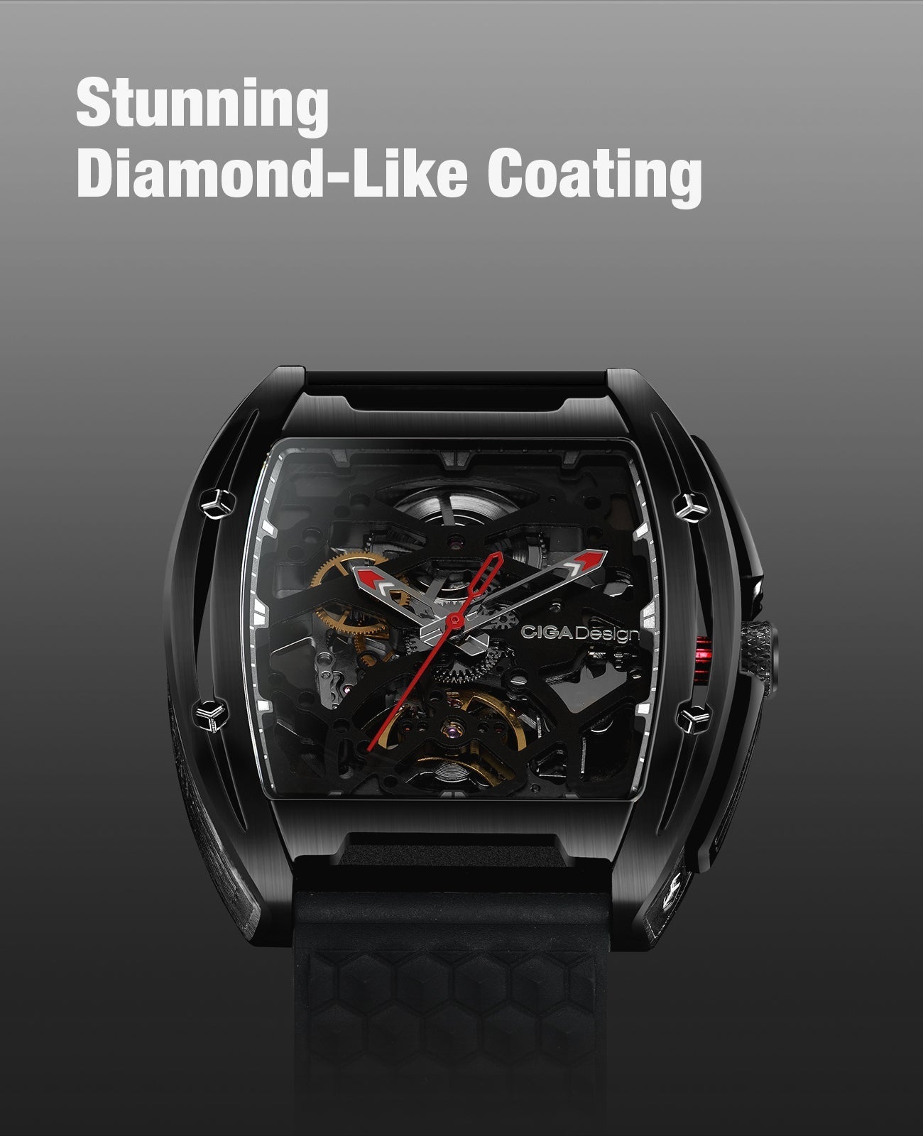 CIGA DESIGN Automatic Watch for Gents With Additional Strap - Z031-BLBL-W15BK