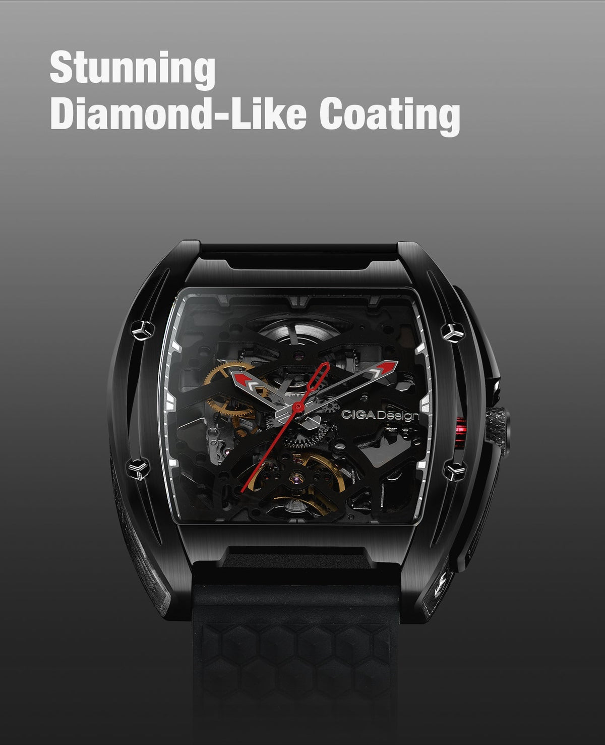 CIGA DESIGN Automatic Watch for Gents With Additional Strap - Z031-BLBL-W15BK