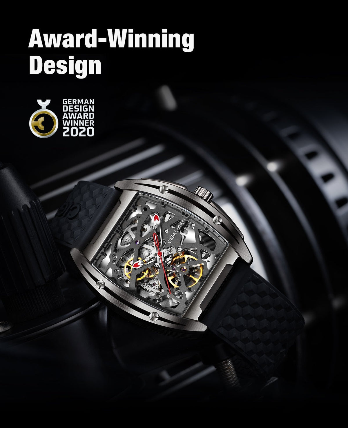 CIGA DESIGN Z Series Automatic Watch for Gents - Z031-TITI-W15BK