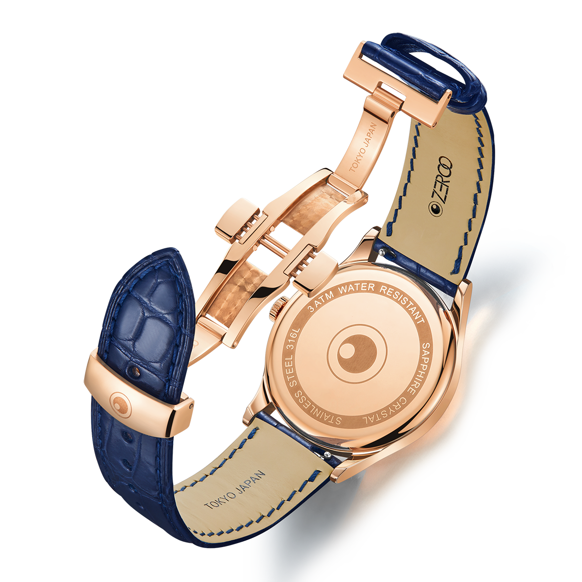 ZEROO C2 THE VIRGO CLASSIC MOONPHASEQUARTZ WATCH FOR MEN - ZC002RBL