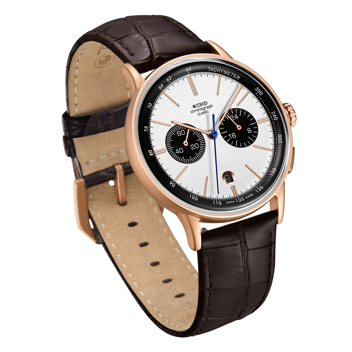 ZEROO C2 THE VIRGO CLASSIC MOONPHASEQUARTZ WATCH FOR MEN - ZC003RWB