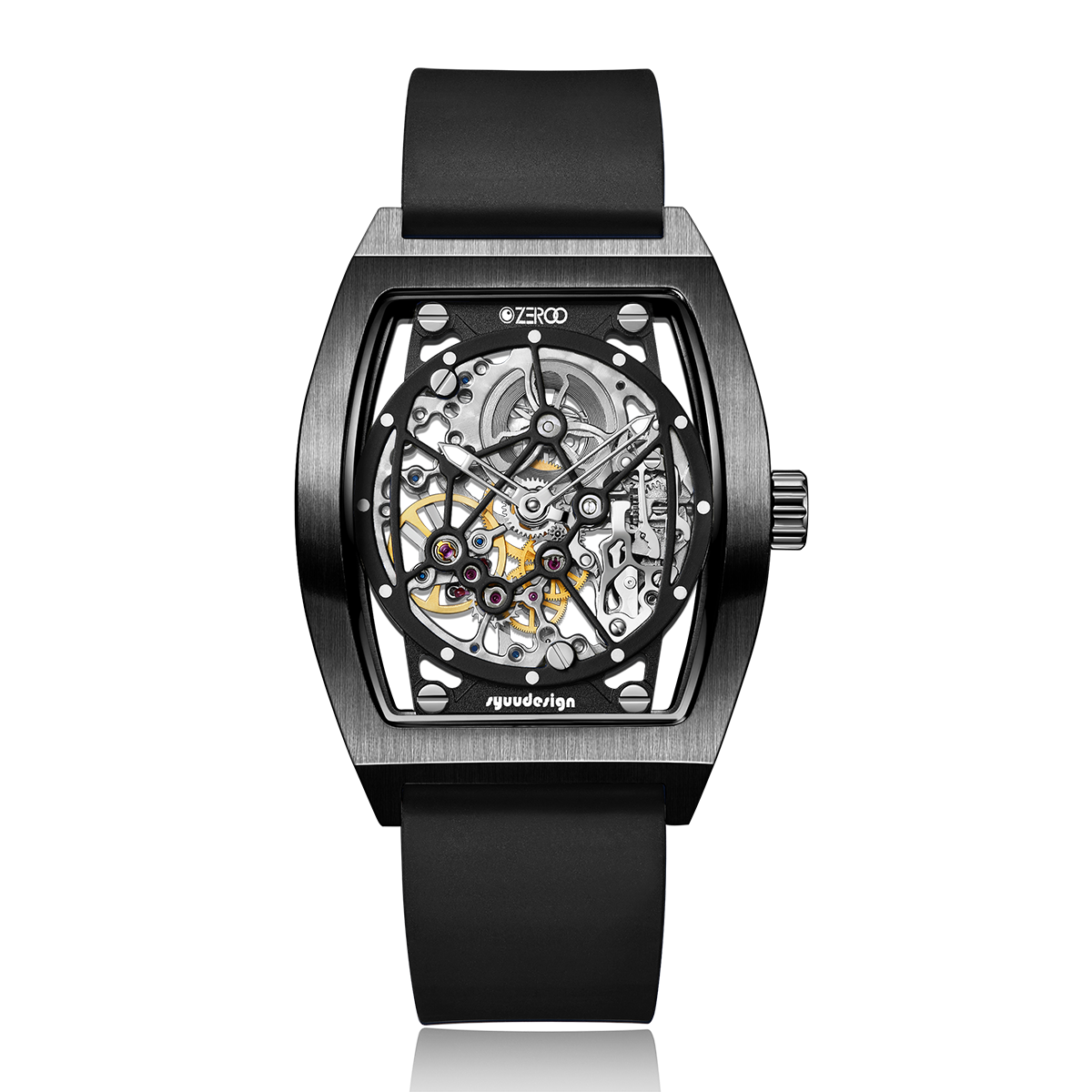 ZEROO M1 THE AURIGA SKELETON MECHANICAL AUTOMATIC WATCH FOR GENTS - ZM001BBK