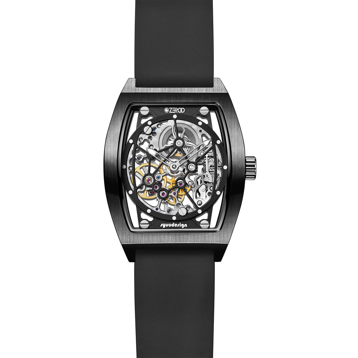 ZEROO M1 THE AURIGA SKELETON MECHANICAL AUTOMATIC WATCH FOR GENTS - ZM001BBK