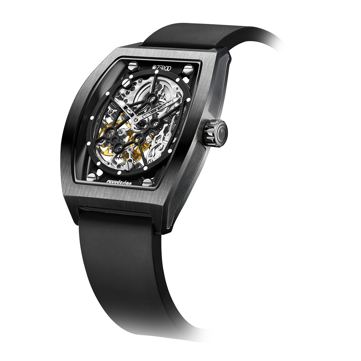 ZEROO M1 THE AURIGA SKELETON MECHANICAL AUTOMATIC WATCH FOR GENTS - ZM001BBK