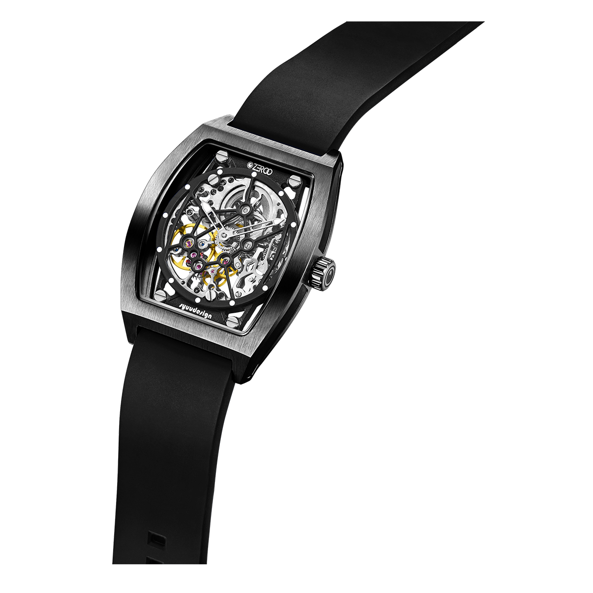 ZEROO M1 THE AURIGA SKELETON MECHANICAL AUTOMATIC WATCH FOR GENTS - ZM001BBK