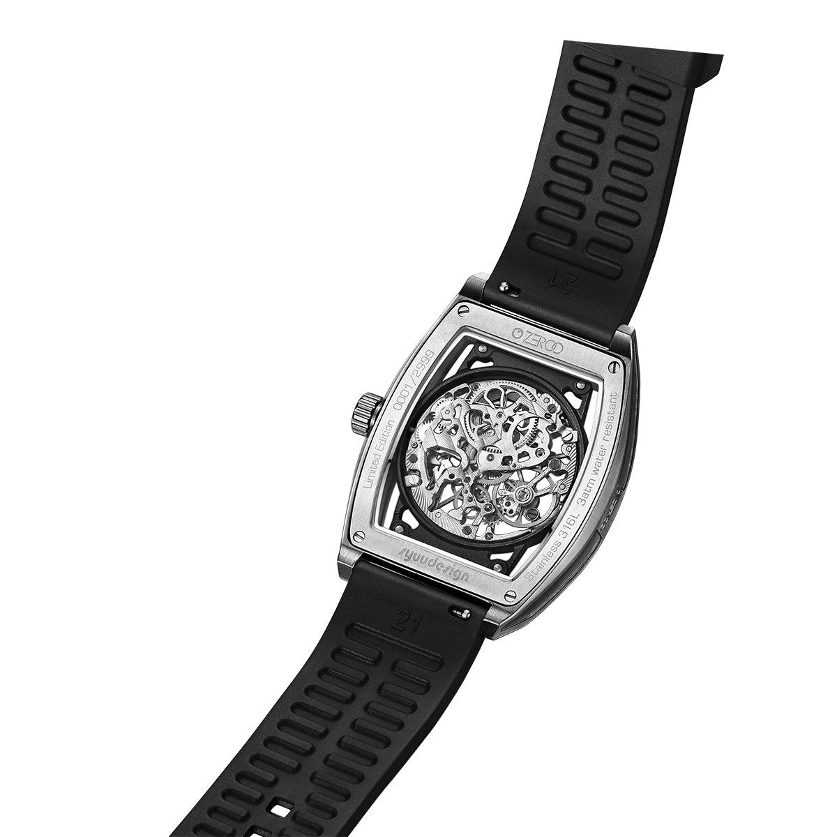 ZEROO M1 THE AURIGA SKELETON MECHANICAL AUTOMATIC WATCH FOR GENTS - ZM001BBK