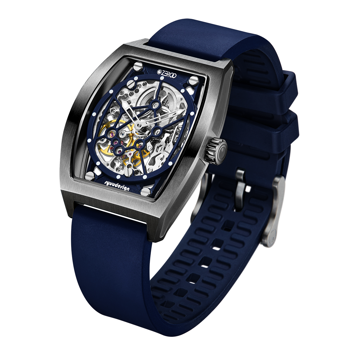 ZEROO M1 THE AURIGA SKELETON MECHANICAL AUTOMATIC WATCH FOR GENTS - ZM001BBL