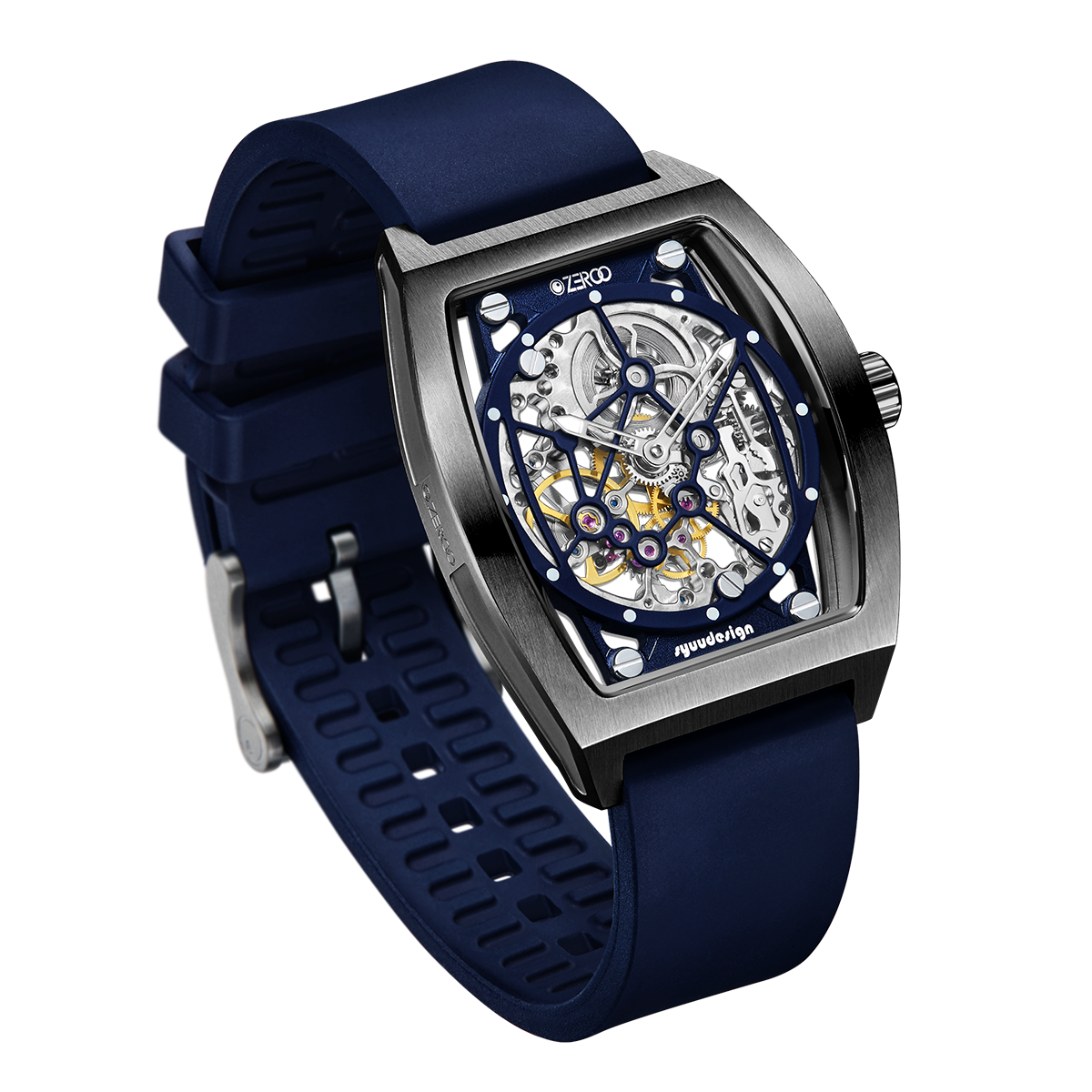 ZEROO M1 THE AURIGA SKELETON MECHANICAL AUTOMATIC WATCH FOR GENTS - ZM001BBL