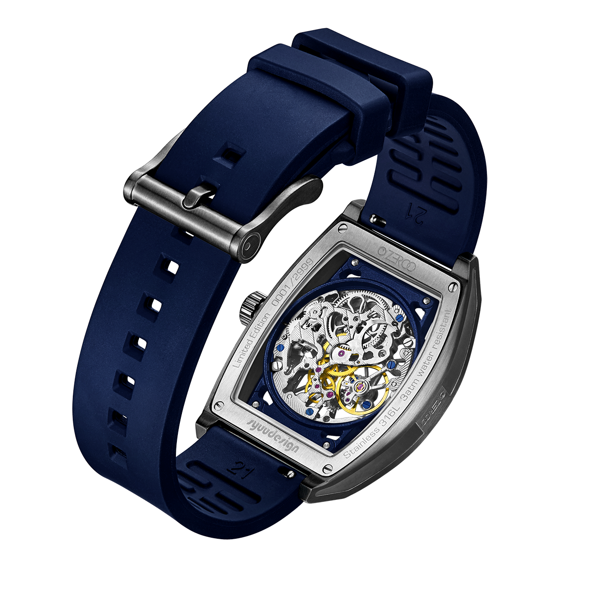 ZEROO M1 THE AURIGA SKELETON MECHANICAL AUTOMATIC WATCH FOR GENTS - ZM001BBL