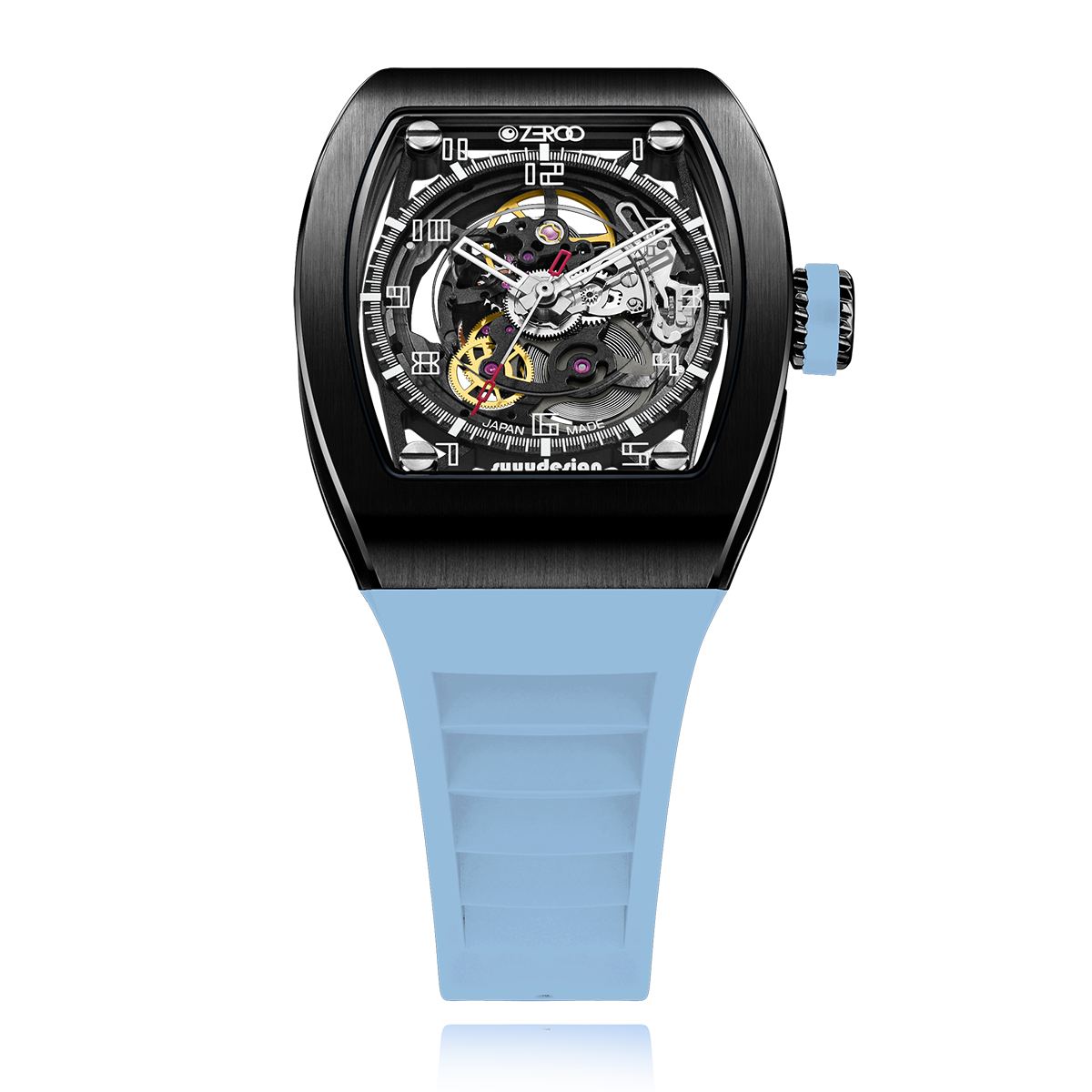 ZEROO M2 THE SUBARU SKELETON MECHANICAL AUTOMATICAUTOMATIC WATCH FOR MEN - ZM002BLB