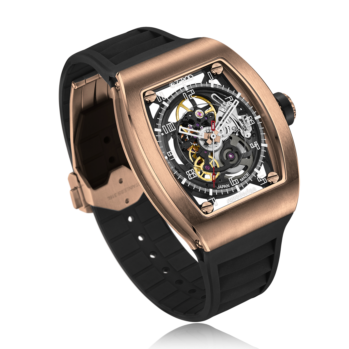ZEROO M2 THE SUBARU SKELETON MECHANICAL AUTOMATICAUTOMATIC WATCH FOR MEN - ZM002RBK
