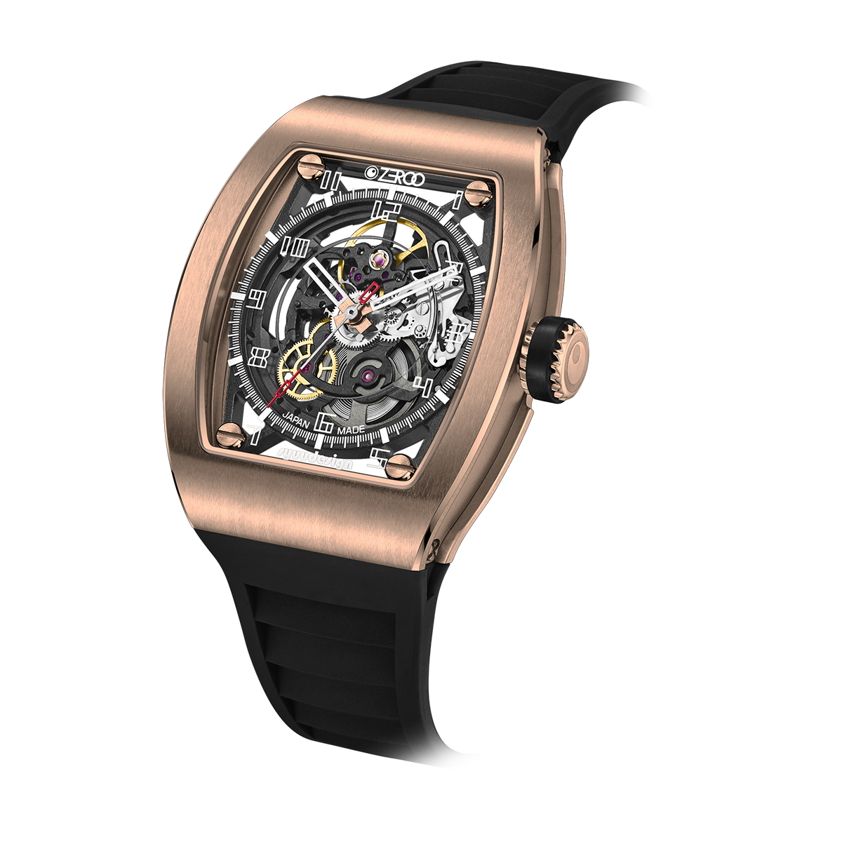 ZEROO M2 THE SUBARU SKELETON MECHANICAL AUTOMATICAUTOMATIC WATCH FOR MEN - ZM002RBK